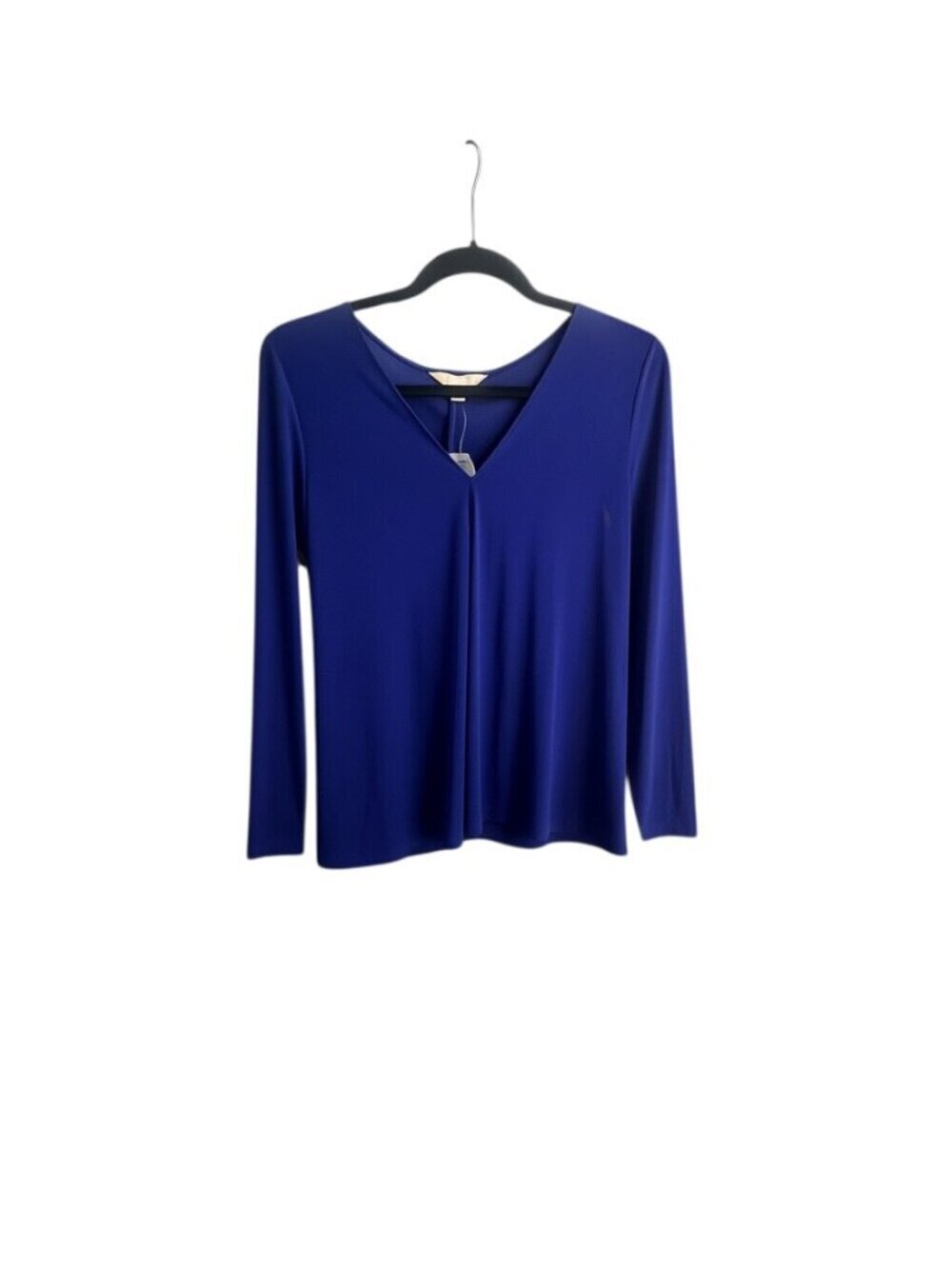 Banana Republic Blue Purple Long Sleeve V-Neck Pullover Top Size M